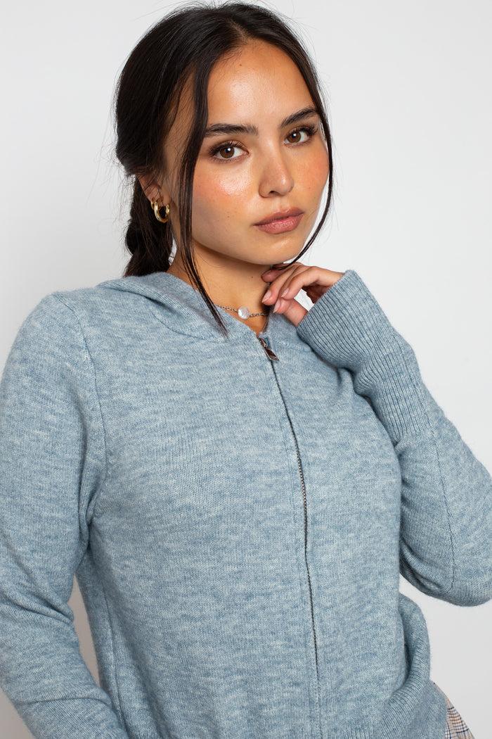 Daisy Street Daisy Street Zip Through True Knit Hoodie