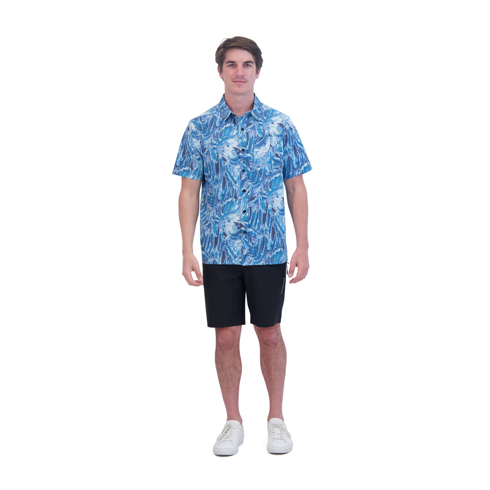 Dakine Dakine Aloha Button Down Short Sleeve Shirt - Hanna Blue Print