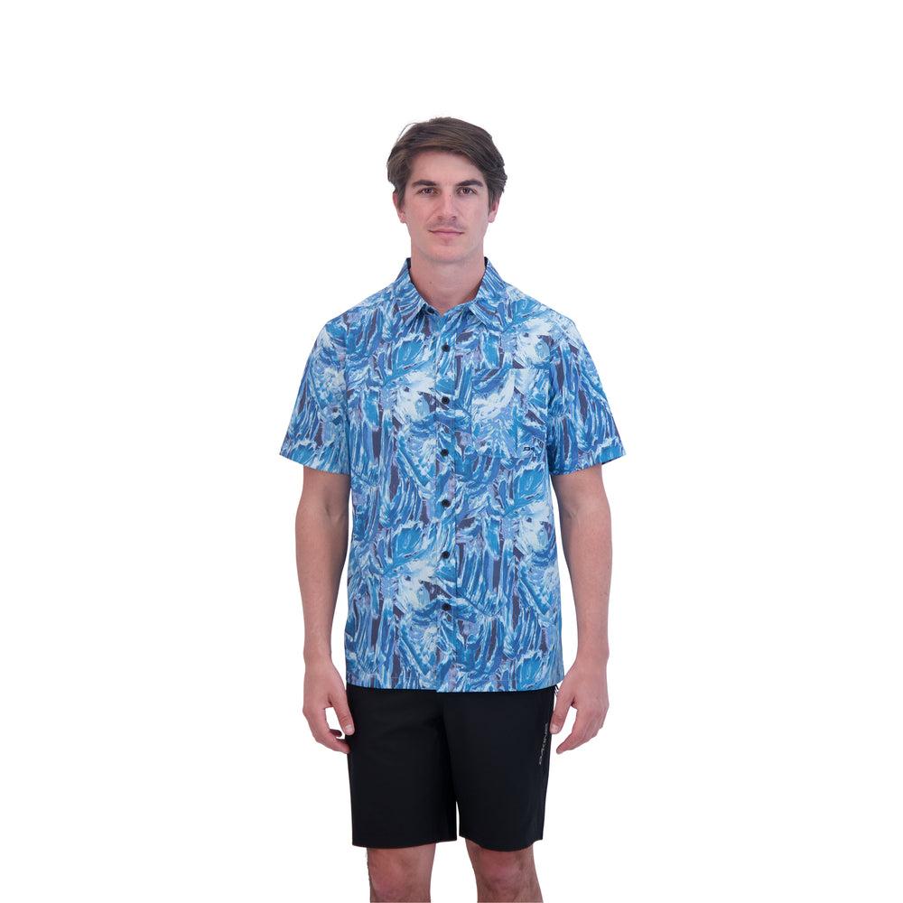 dakine Dakine Aloha Button Down Short Sleeve Shirt - Hanna Blue Print