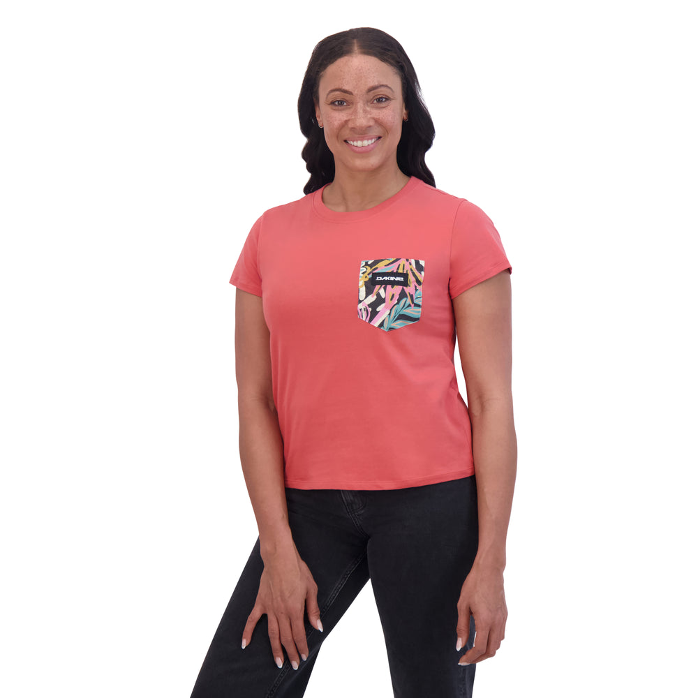 dakine Pocket Tee Women's - Mineral Red