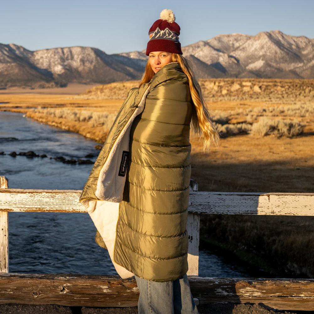 dakine Performance Sherpa Fleece Throw - Utility Green