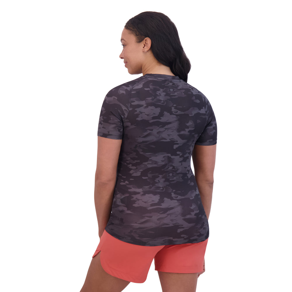 Dakine Syncline Short Sleeve Jersey Women's - Black Vintage Camo