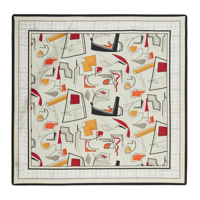 daks london ARCHIVE BEN PRINT SILK FOULARD