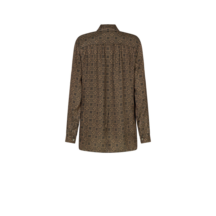 Daks London BOW TIE PRINTED INTERLOCKING D SHIRT