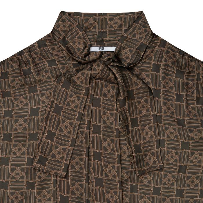 Daks London BOW TIE PRINTED INTERLOCKING D SHIRT