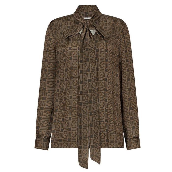 daks london BOW TIE PRINTED INTERLOCKING D SHIRT