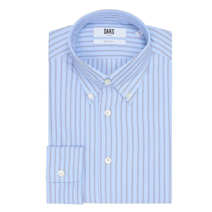 Daks London BUTTON DOWN SKY BLUE SHIRT