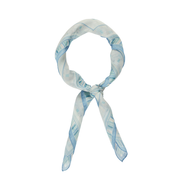 Daks London D-CHAINS SILK FOULARD - BLUE