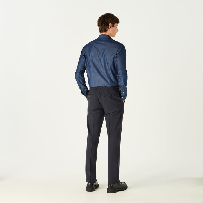 Daks London DENIM BLUE SHIRT