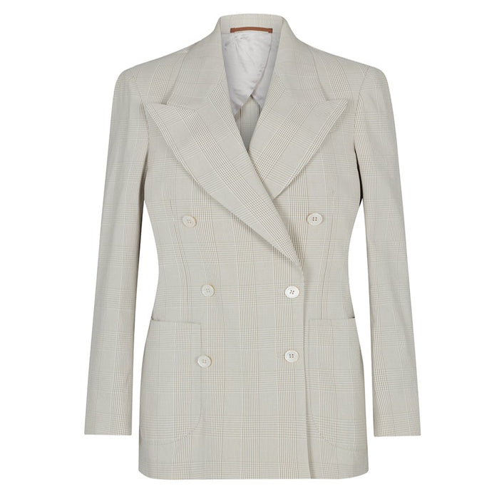 Daks London DOUBLE BREASTED SEERSUCKER BLAZER
