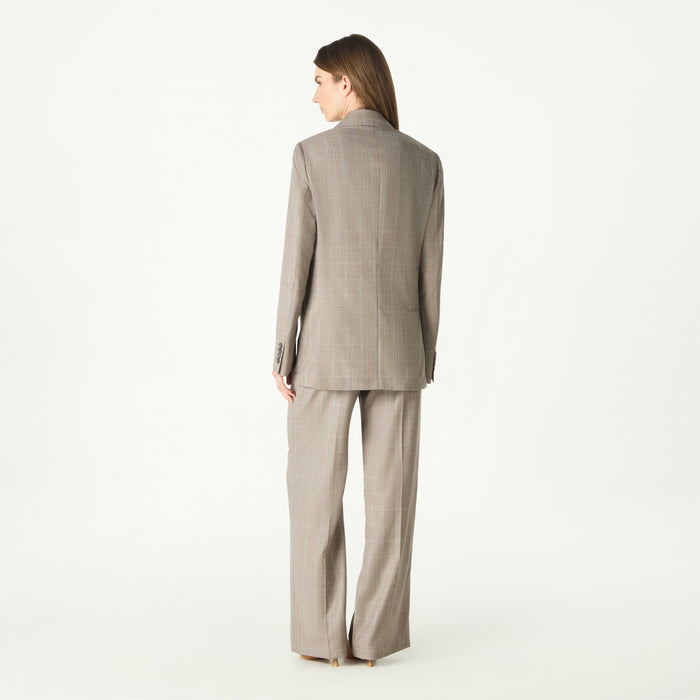 Daks London DOUBLE BREASTED WINDOWPANE BLAZER