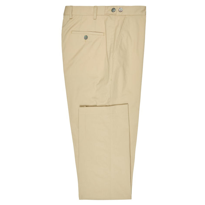 Daks London FLAT FRONT CLASSIC CHINO - BEIGE