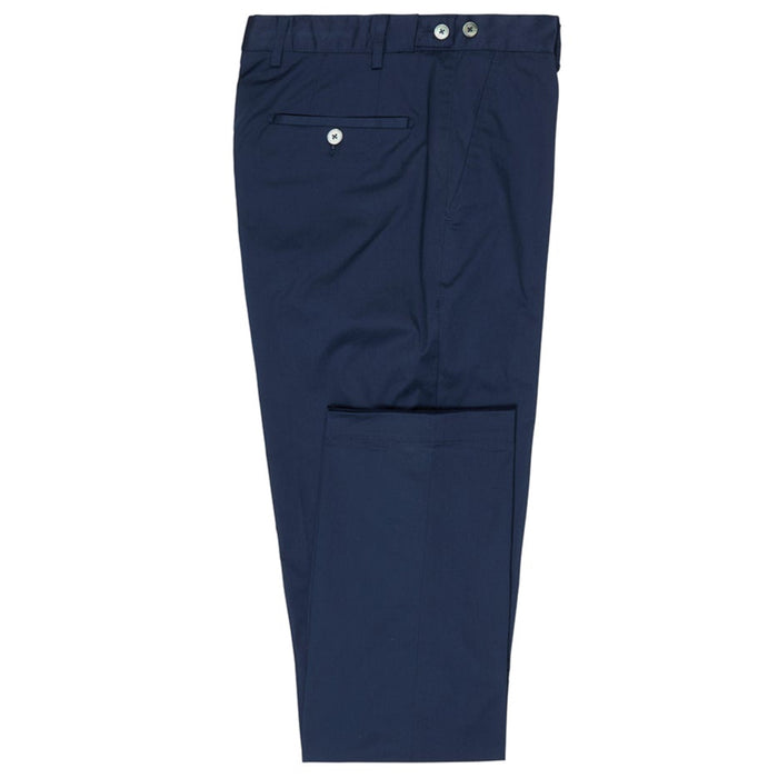 Daks London FLAT FRONT CLASSIC CHINO - NAVY