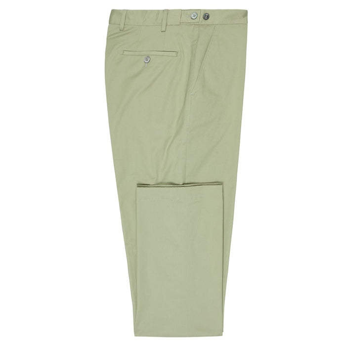 Daks London FLAT FRONT CLASSIC CHINO - SAGE GREEN
