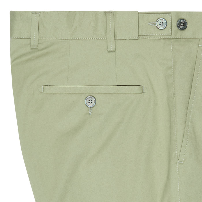 Daks London FLAT FRONT CLASSIC CHINO - SAGE GREEN