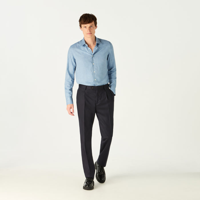 daks london HERRINGBONE SHIRT