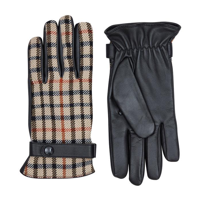 daks london House Check Driving Gloves
