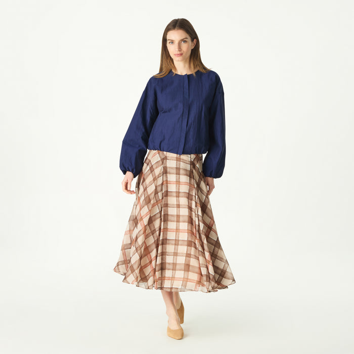 Daks London HOUSECHECK MIDI SKIRT