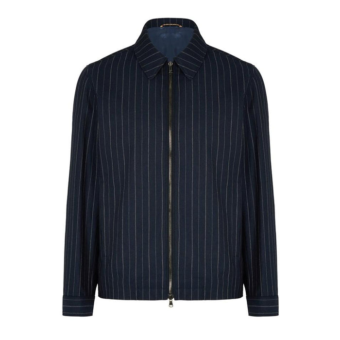 Daks London PIN STRIPED BLOUSON - NAVY