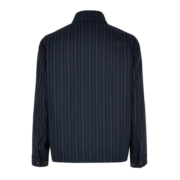 Daks London PIN STRIPED BLOUSON - NAVY