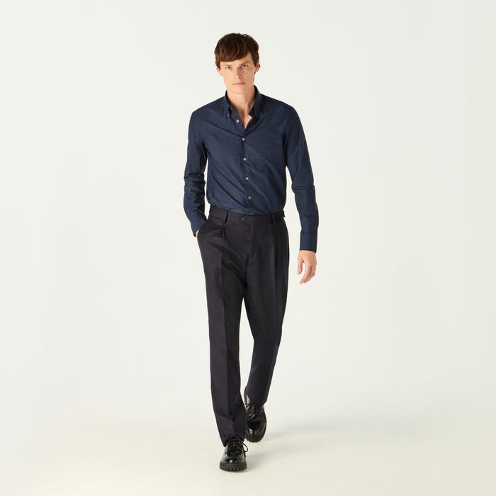 daks london PLAID CHECK SHIRT