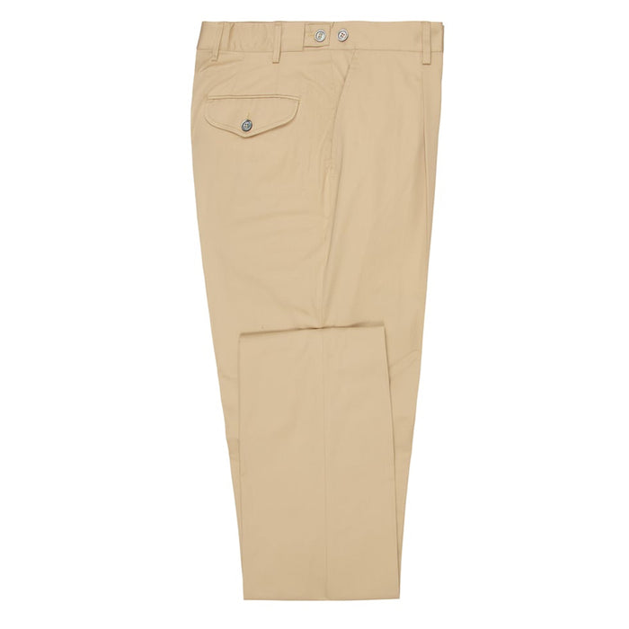 Daks London PLEATED FRONT CLASSIC CHINO - BEIGE