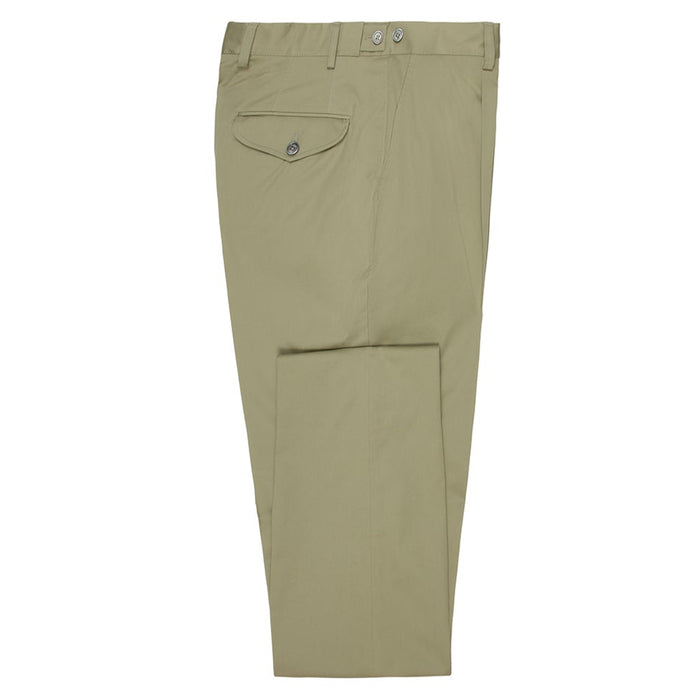Daks London PLEATED FRONT CLASSIC CHINO - GREEN