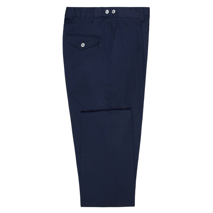 Daks London PLEATED FRONT CLASSIC CHINO - NAVY