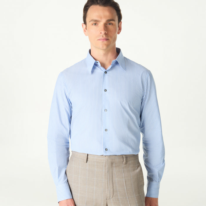 daks london POINTED COLLAR SHIRT