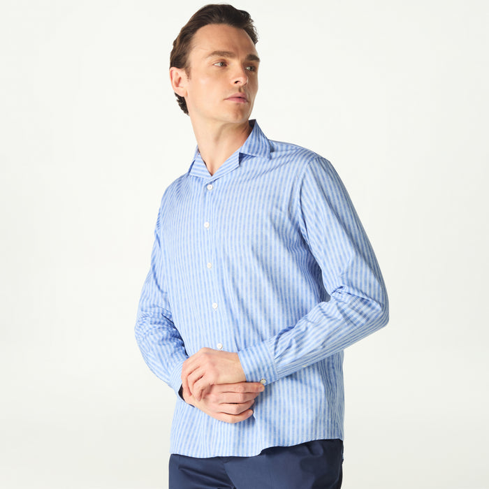 daks london REVERE COLLAR TEXTURED SHIRT