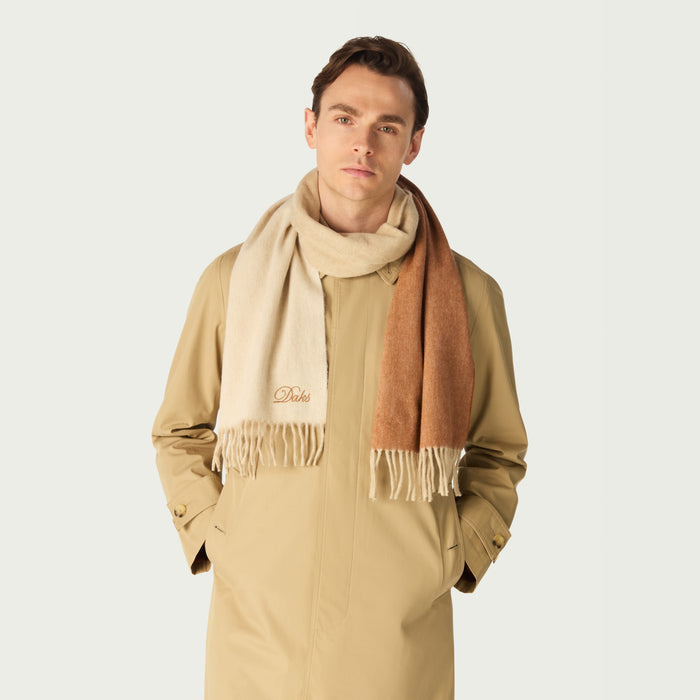 daks london SEASONAL OMBRE SCARF - HOUSE COLOURS