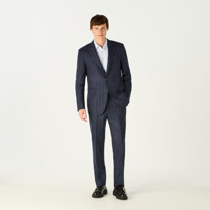 daks london SINGLE BREASTED PINSTRIPE SUIT
