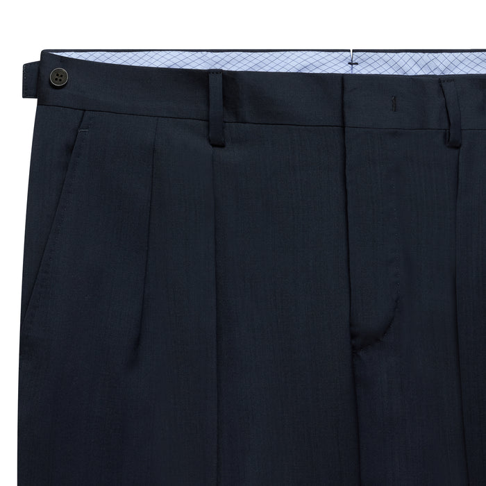 Daks London TIMOTHY FRONT PLEATED TROUSERS