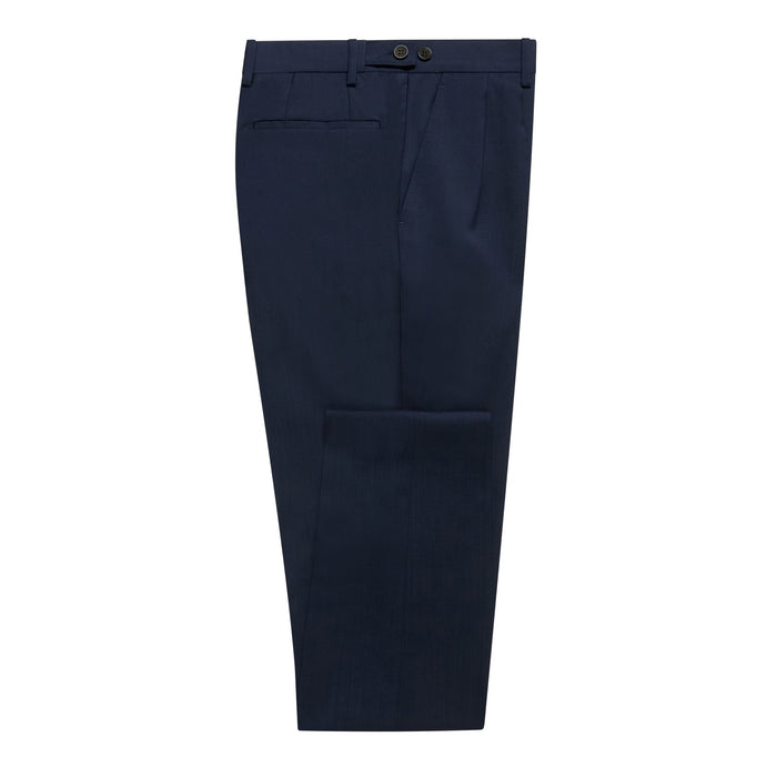 daks london TIMOTHY FRONT PLEATED TROUSERS