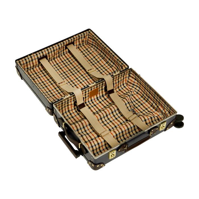 Daks London DAKS X GLOBE TROTTER X MR SLOWBOY COLLABORATION 4 WHEEL CARRY-ON CASE - NAVY