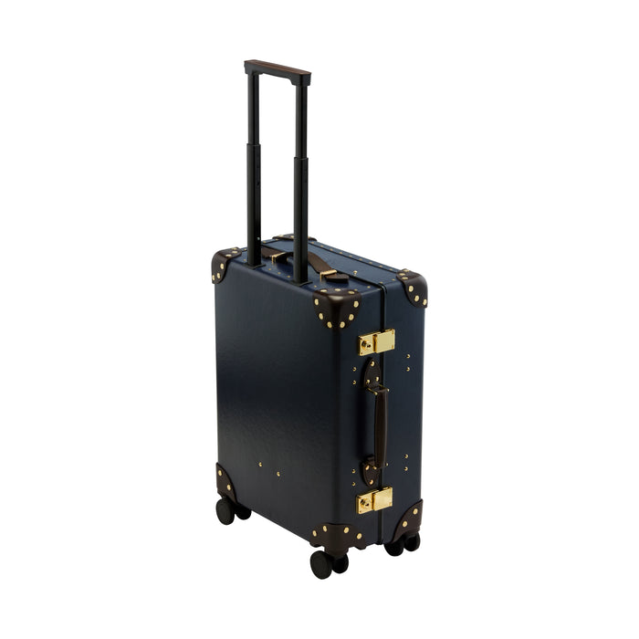 Daks London DAKS X GLOBE TROTTER X MR SLOWBOY COLLABORATION 4 WHEEL CARRY-ON CASE - NAVY