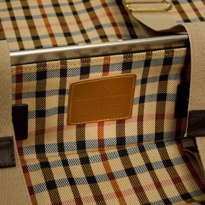 Daks London DAKS X GLOBE TROTTER X MR SLOWBOY COLLABORATION 4 WHEEL CARRY-ON CASE - NAVY