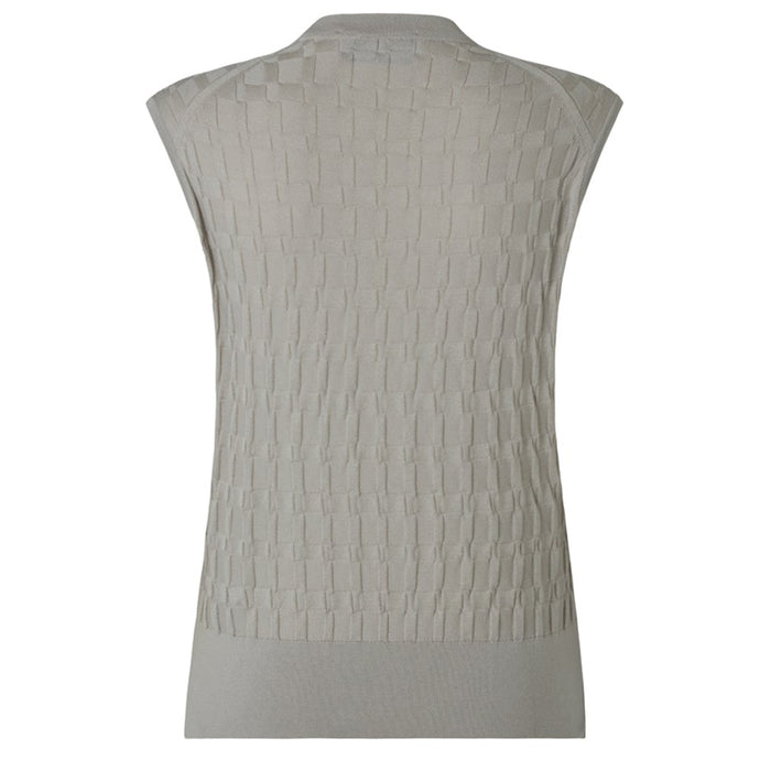 Daks London DAKS X JOHN SMEDLEY HOUSE CHECK SLEEVELESS TOP