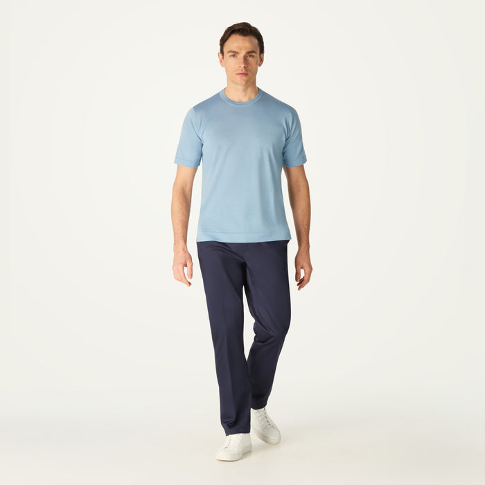 daks london DAKS X JOHN SMEDLEY HOUSE STRIPE T SHIRT