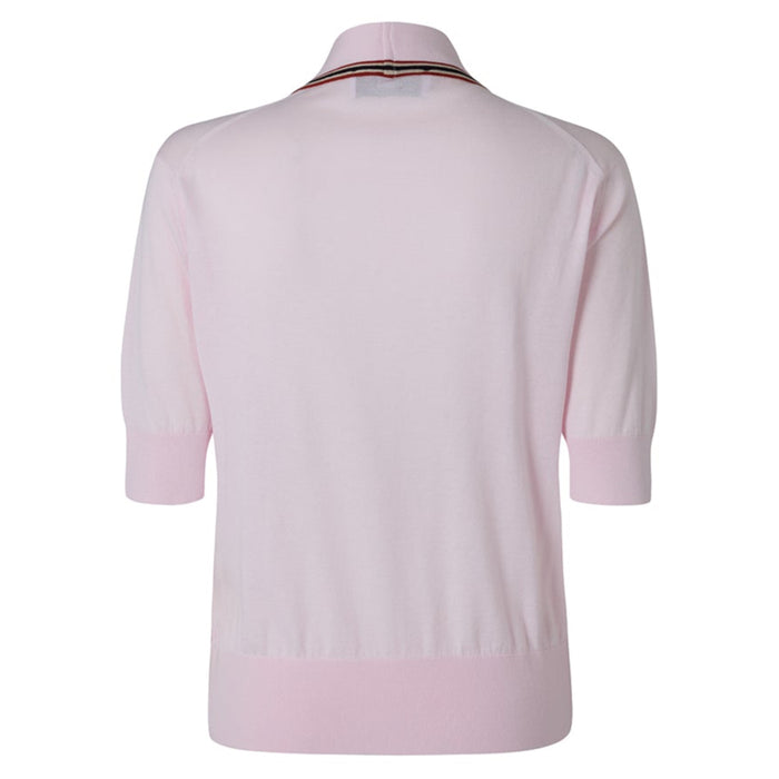 Daks London DAKS X JOHN SMEDLEY HOUSE STRIPE TOP - PINK