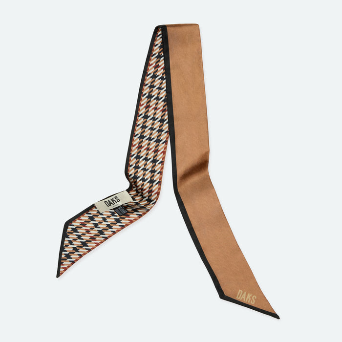 daks london DAKS X WORLD LAND TRUST SILK SCARF - HOUSE CHECK