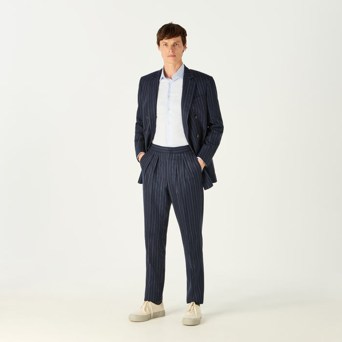 Daks London PINSTRIPE DOUBLE BREASTED 6 BUTTON SUIT