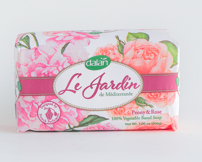 dalan d'olive Dalan Le Jardin Soap Peony & Rose 200g