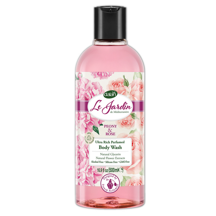 Dalan D'olive Le Jardin Peony & Rose Body Wash – 500mL