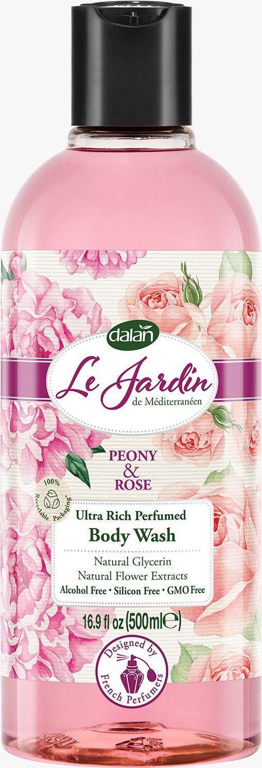 dalan d'olive Le Jardin Peony & Rose Body Wash – 500mL