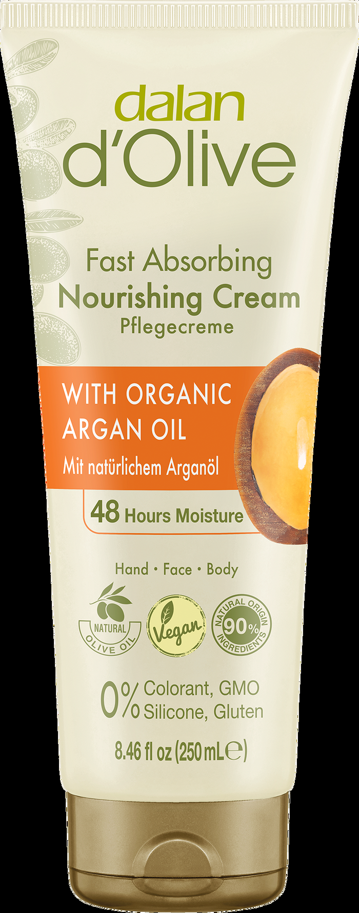 Dalan D'olive Dalan D’Olive Nourishing Hand & Body Cream – Olive & Organic Argan Oil 250 Ml