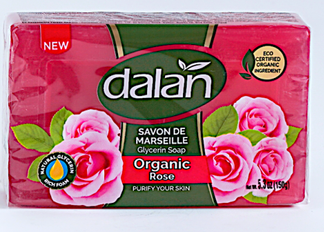 dalan d'olive Dalan Glycerine Soap Organic Rose Oil 150g