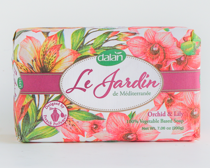 dalan d'olive Dalan Le Jardin Soap Orchid & Lily 200g
