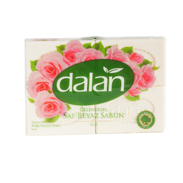 dalan d'olive Dalan Pure Soap Rose 600g (4x150g) – Natural Olive Oil Soap 