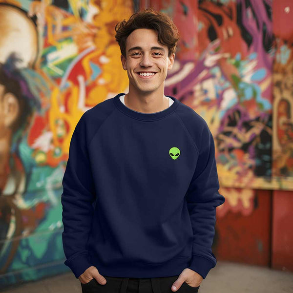 Dalix Dalix Alien Midweight Fleece Crewneck Sweatshirt